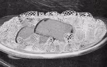 Beruffled Bread Tray Doily Pattern #3-44