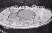 Beruffled Bread Tray Doily Pattern #3-44
