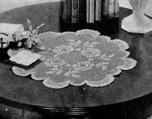 Rose Bowl Doily Pattern #7111