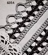 Hairpin Lace Edging Pattern #8215