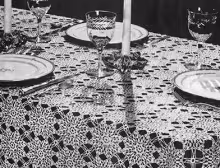 Frost Flowers Tablecloth Pattern #7301