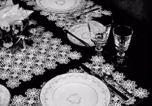 Snowfall Luncheon Set Pattern #7414