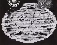 Rose o' Summer Doily Pattern #7553