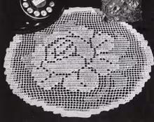 Rose o' Summer Doily Pattern #7553