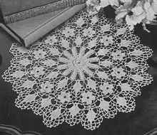 Irish Crochet Doily Pattern #7575