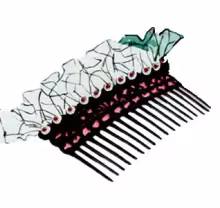 Satin & Sequins Comb Pattern