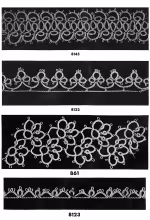 Tatting Edging Patterns #8145, #8132, #861, #8123