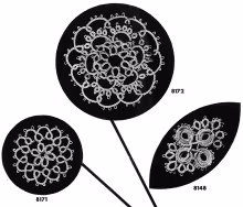 Tatting Medallion Patterns #8171, #8172, #8148
