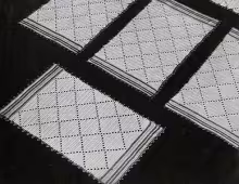 Diamond Luncheon Set Pattern #7006