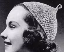 Crocheted Calot Pattern #2237