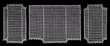 Mesh Lace Chair Set Pattern #66
