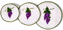 Grape Hot Plate Covers Pattern
