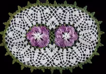 Double Pansy Doily Pattern