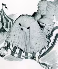 Fluffy Dog Pattern #1526