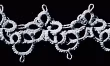 Tatted Wedding Cake Lace Edging #1836