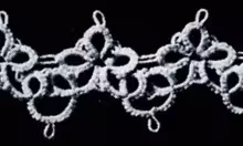 Tatted Wedding Cake Lace Edging #1836