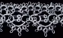 Tatted Wedding Cake Lace Edging #1838