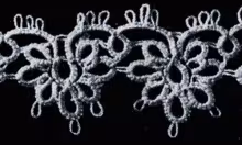 Tatted Wedding Cake Lace Edging #1839
