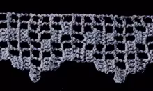 Filet Crochet Edging Pattern #1894