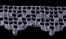 Filet Crochet Edging Pattern #1894