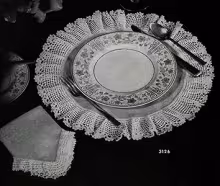 Round Luncheon Set Pattern #3126