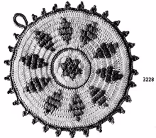 Potholder Pattern #3228