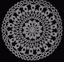 Round Tatted Doily Pattern #4404