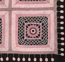 Waffle Stitch and Irish Crochet Bedspread