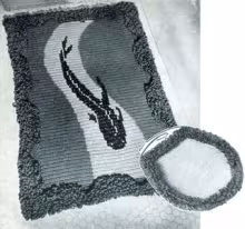 Marine Rug & Toilet Seat Cover Pattern #5107