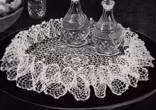 Irish Rose Ruffle Doily Pattern #5907