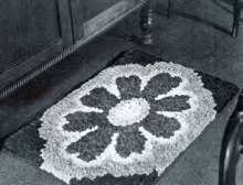 Floral Tuft Rug Pattern