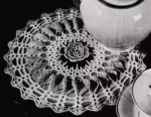 Rose Hot Plate Mat Cover Pattern #6401