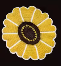 Black Eyed Susan Hot Plate Mat Pattern #7014